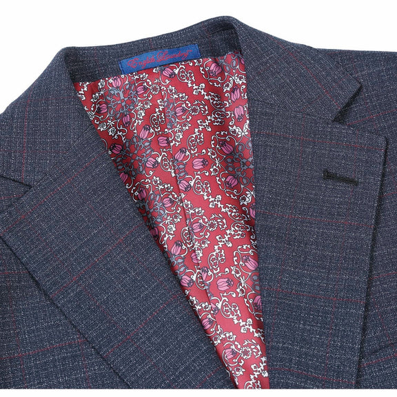 92-53-001EL Gray Navy Check Suit