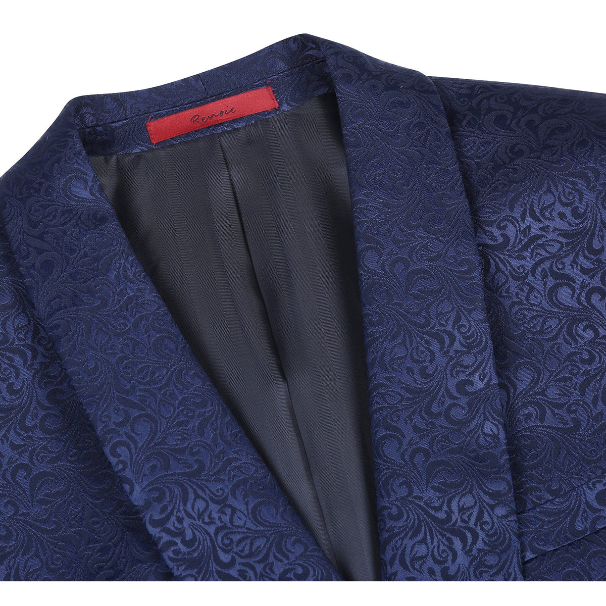 290-21 Men's Slim Fit Stretch Shawl Jacket NAVY L42 New Slim Fit