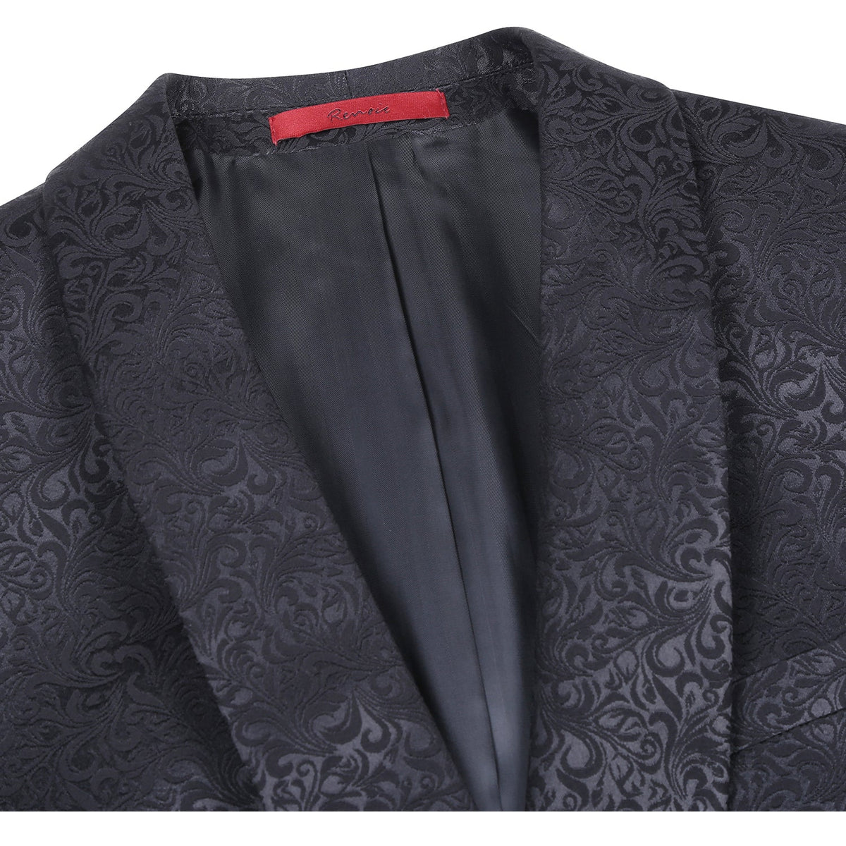 290-22 Men's Slim Fit Stretch Shawl Jacket BLACK L42 New Slim Fit