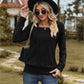 Square Neck Long Sleeve Blouse