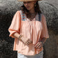 Tie Neck Half Sleeve Blouse