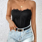 Perfee Strapless Sweetheart Neck Bodysuit