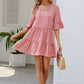 Tied Flounce Sleeve Mini Dress