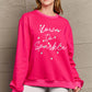 Simply Love Full Size Letter Graphic Long Sleeve Sweatshirt