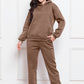 Drop Shoulder Long Sleeve Hoodie and Pants Set