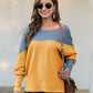 Ivy Lane Boat Neck Long Sleeve Sweatshirt