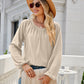 V-Neck Long Sleeve Blouse