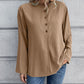 Ivy Lane Half Button Long Sleeve Blouse