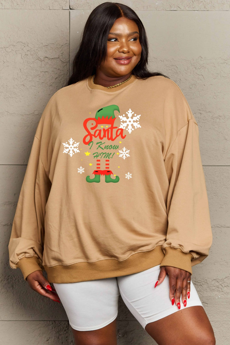 Simply Love Full Size Graphic Round Neck Sweatshirt