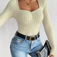 Honey Ribbed Long Sleeve T-Shirt