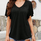 V-Neck Flutter Sleeve T-Shirt