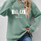 Graphic Round Neck Dropped Shoulder Sweatshirt