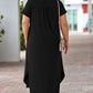 Plus Size V-Neck Short Sleeve Maxi Dress