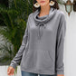 Ivy Lane Cowl Neck Drop Shoulder Sweatshirt