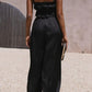 Ruffled Sleeveless Top and Wide Leg Pants Set