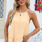 Tied Ruffled Round Neck Cami