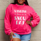 Simply Love Full Size WISHING FOR A SNOW DAY Round Neck Sweatshirt