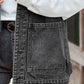 Button Up Sleeveless Denim Jacket with Pockets