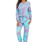 Tie-Dye Top and Drawstring Pants Lounge Set