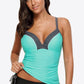 Contrast Sweetheart Neck Swim Cami