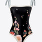 Floral Tie-Shoulder Two-Piece Swim Set