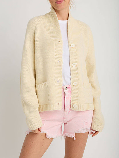 Lobster Button Up Long Sleeve Cardigan Black