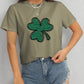 Lucky Clover Round Neck T-Shirt