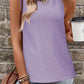 Eyelet Round Neck Tank