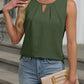 Cutout Round Neck Tank