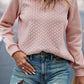 Texture Half Zip Long Sleeve Sweatshirt