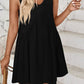 Plunge Wide Strap Mini Tank Dress