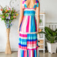 Striped Sleeveless Maxi Dress