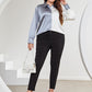 Plus Size Two-Tone Long Sleeve Shirt