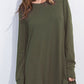 Full Size Round Neck Long Sleeve Sweatshirt Dress