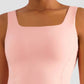 Square Neck Cropped Sports Tank