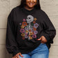 Simply Love Simply Love Full Size Flower Skeleton Graphic Sweatshirt