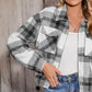 Plaid Zip-Up Collared Jacket