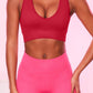 Scoop Neck Wide Strap Active Bra