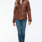 YMI Pocketed Zip Up Turtleneck Puffer Jacket