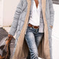 Full Size Zip Up Sherpa Hooded Coat