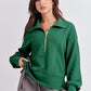 Half Zip Up Collared Sweatshirts