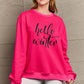 Simply Love Full Size HELLO WINTER Graphic Sweatshirt