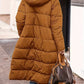 Full Size Zip Up Sherpa Hooded Coat