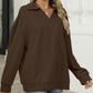 Johnny Collar Long Sleeve Sweatshirt