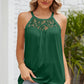 Lace Detail Round Neck Sleeveless Top