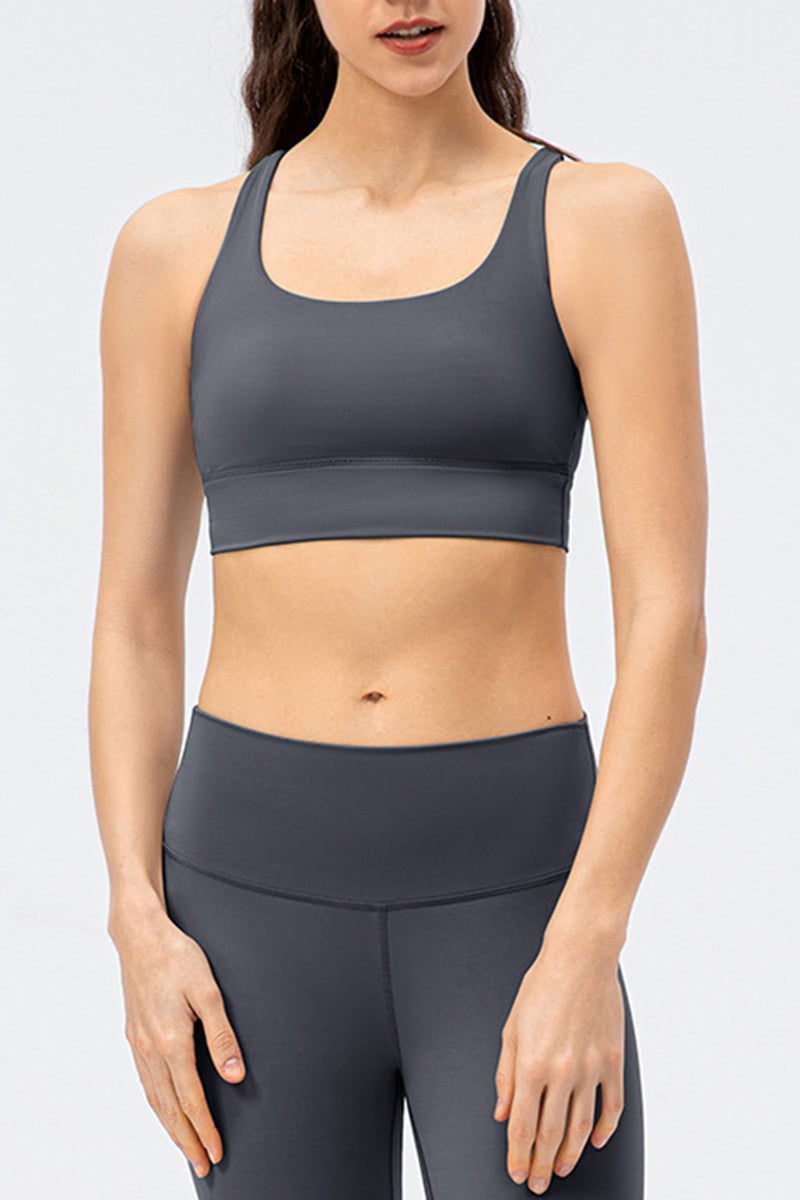 Crisscross Square Neck Active Tank