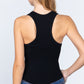 ACTIVE BASIC Ribbed Round Neck Racerback Seamless Tank