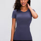 Round Neck Short Sleeve Active T-Shirt