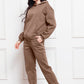 Drop Shoulder Long Sleeve Hoodie and Pants Set