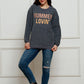 SUMMER LOVIN Graphic Textured Pullover Sweatshirt